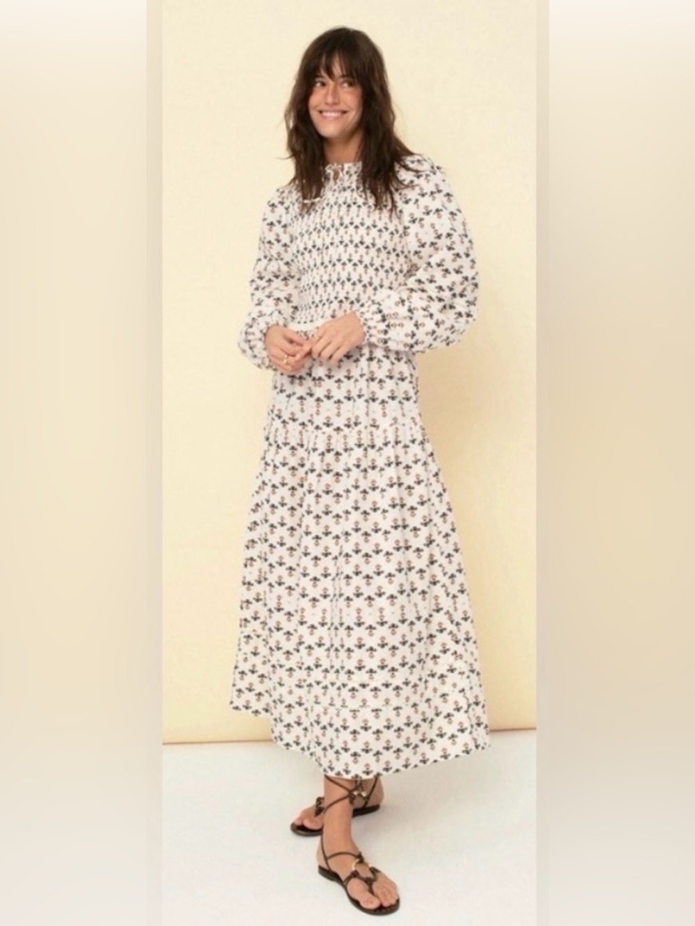 NWT Sonmer Camilla maxi dress ecru